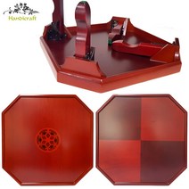 정팔각 나무교자상 접이식 (원목밥상 나무찻상 다과상 제기상 좌탁 테이블), 1.5상감(원목)