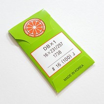 행복한다이세상 홈패션 부자재 총모음전 미싱 재봉틀 퀼트 각종부자재, 008. 공업용 미싱바늘 16호