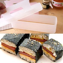 하와이안 스팸 무스비틀 사각김밥 만들기 소풍 김밥틀 2사이즈, 화이트L, 1개