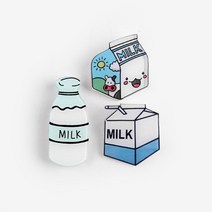 [인디케이] 우유 아크릴 뱃지