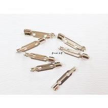 14개) 일자 브롯치핀/브로치/일자핀/일자뱃지/일자공핀/옷핀/코사지핀, 2cm 14개, 14개