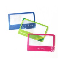 휴대용 카드형 돋보기 캔씨카드 II 3배율, 블루