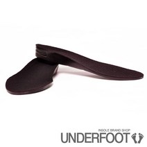 언더풋 블랙 매쉬 키높이깔창 3cm(남성) [U016]