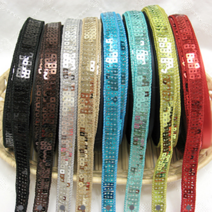 [원단쟁이] 스팽글테이프]뉴3줄스팽글-8colors (5268), 그린