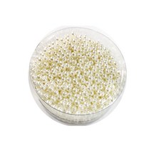 (미리사몰) 진주색 진주 구슬 알 DIY 공예 목걸이 팔찌 만들기 재료 의류 가방 장식 꾸미기 취미 준비물, (진주색) 6mm, 1통