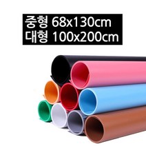 아이디어라떼 PVC 사진 촬영배경지 중형 대형, 배경지 오렌지 68*130cm(중), 1장