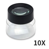 도매창고 10배율 루페 고배율 확대경, 블랙
