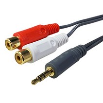 AV케이블 ST M - 2RCA F 오디오 변환젠더, 113516