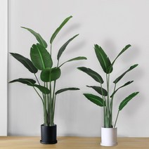 극락조 인테리어 나무(120cm)+무광 인테리어 화분(대), 추가 안함, 무광 인테리어화분-모카그레이(대17x18)