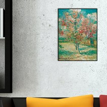 [더벨라] 고흐 - 꽃이 핀 복숭아 나무 (모베를 추억하며) Peach Tree in Bloom (Reminiscence of Mauve) 모던프레임 캔버스액자