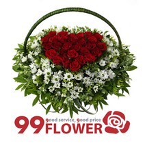 99플라워 당일꽃배달 꽃상자 생일꽃배송 전시회 기념일, 07.[ST-A1268] 하트속 내마음