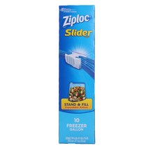Ziploc 슬라이더 백 지퍼백 26.8 x 24.1 x 6.6cm, 10개입, 1개