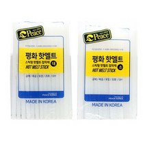 평화]글루건심 핫멜트스틱 소형 7mm//1봉, 1팩