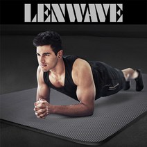 LenWave 다이나믹 NBR 빅사이즈 요가매트, 퍼플_16mm