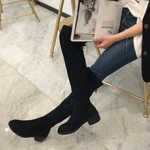 라블 슬림라인 싸이하이 니하이 부츠 5cm