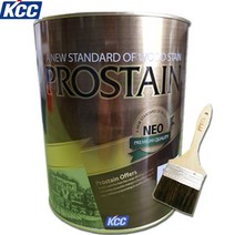 KCC 프로스테인 0.9L 투명 오일스테인 목재 방부 방수