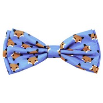 The Worthy Dog 폭시 애견 보우 타이 S(10.2 X 5.1cm), Blue + Orange, 1개