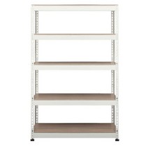 스피드랙 스탠드선반 5단 1000 x 400 x 1800 mm, 화이트앵글