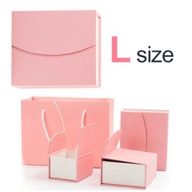 아이엘 핑크자석 선물상자&종이가방(종이가방별도), [L사이즈], 핑크자석선물상자&종이가방