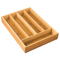 Interdesign 폼부 커틀러리 트레이 수저정리함, Wood, 1개