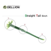 어원낚시 소프트베이트 DELLION 6인치 웜 배스낚시 루어, 005