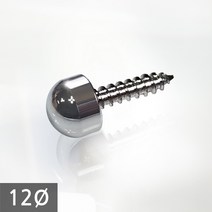 1단 다보볼트 (대포피스형) 12Ø 은색원형 장식볼트, 1개
