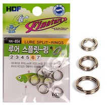 [낚시야놀자] 해동 루어 스텐링 (HA-854) 스필릿링 금속링 낚시, 6호(대), 1봉