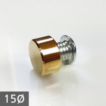 1단 다보볼트 (밀착형) 15Ø 금색평형 장식볼트 10mm, 1개