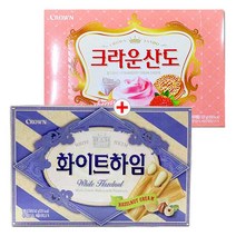 크라운 산도 딸기맛 323g+화이트하임 284g(1+1), 323g, 2개