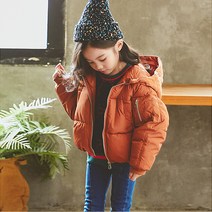 노블엔젤 여아 후드 봄버 패딩 점퍼 No 181