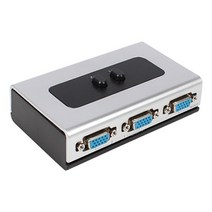 모니터 영방향 수동 선택기/1:2/VGA/RGB/D-SUB/양방향 호환/오디오미지원/무전원/CCTV장비호환/벽걸이가능, 408687
