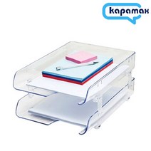 [카파맥스] 크리스탈 서류받침 2단 - 서류함 트레이