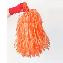 500수(1쌍) 치어리딩 종이수술 종이 응원수술 붐비나 종이술, 주황색