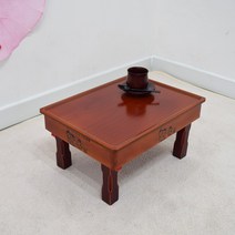 향림공예 직사각 밥상 1인용 접이식 남원 교자상 향로상 돌상 다용도상, 사각일반 450