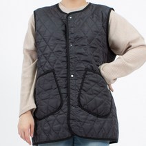 웰컴가운 겨울용 누빔 조끼 앞치마 RM03, RM03 다크그레이L