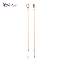 샤똥 Chaton 14k 롱롱 페어 스네이크 귀걸이 s-543