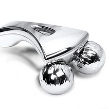 알파볼릭 3D마시지롤러 얼굴마사지 페이스롤러 매직캐럿 마사지, 1 3D마시지롤러-은색