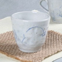 고백자 청화연 물컵, 1개