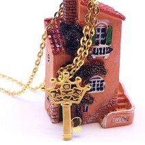 돌자비 순금 건물주열쇠 아기돌목걸이7.5g