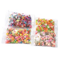 클레이앤데코 폴리머 슬라이스 미니팩 미니어처, 꽃