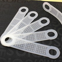 흘림방지고무 옷걸이 미끄럼방지용 고무 옷 흘러내림방지 패드, 화이트2cmx10.5cm 1세트, 100개