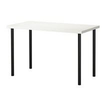 이케아 LINNMON ADILS 120x60 테이블 책상, 상판 참나무무늬 다리 화이트 4개
