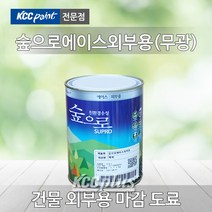 KCC 숲으로 에이스 외부용 0.9L(무광) 내부용 벽화 베란다 외부수성페인트, mint(GK101)