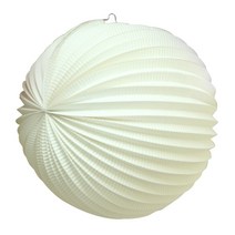 30 종이 등 꽃볼 모빌 페이퍼 팬 벌룬 파티 장식 화이트, 단품