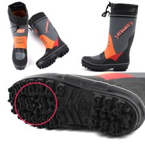 강북오빠 스포츠 레저 갯바위 낚시 요팅 스파이크 장화 상 사이즈, 오렌지블랙(상), 270