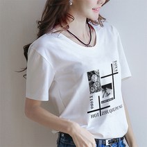 하나홀릭 1986 흑백사진 프린팅 반팔 티셔츠 HTS_73