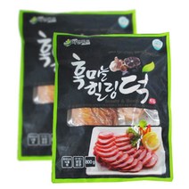 자연푸드 흑마늘 힐링덕 오리훈제슬라이스 800g 2개 간편한 훈제오리슬라이스 가정 캠핑용