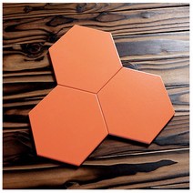 타일닷컴 헥사곤 단색 육각타일 200mmx230mm(29장 약1헤베), 2. 육각타일-오렌지(29장-1㎡)
