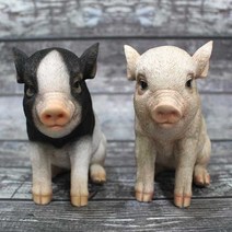 제이컴퍼니 귀여운 돼지장식품 4종, 앉은돼지얼룩