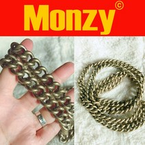 monzy 몬지 몬지얀 빈티지 엔틱체인 120cm 국내제작 가방체인줄(고리불포함)